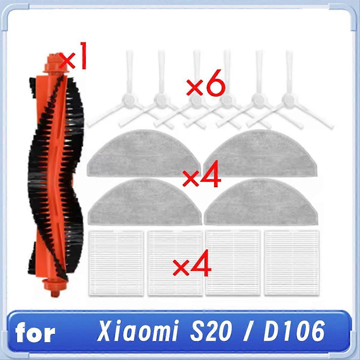 15-teiliges Reinigungsset Für Den Xiaomi S20 / D106 Saugroboter: Reinigungszubehör, Haupt- Und Seitenbürsten