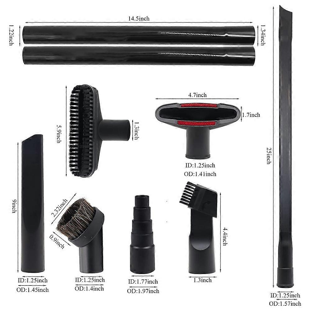 Shop Vac Staubsaugerzubehör Und Bürsten: Haushaltsreinigungsset Inklusive Bürste, Düse Und Fugendüse Mit Adapter.