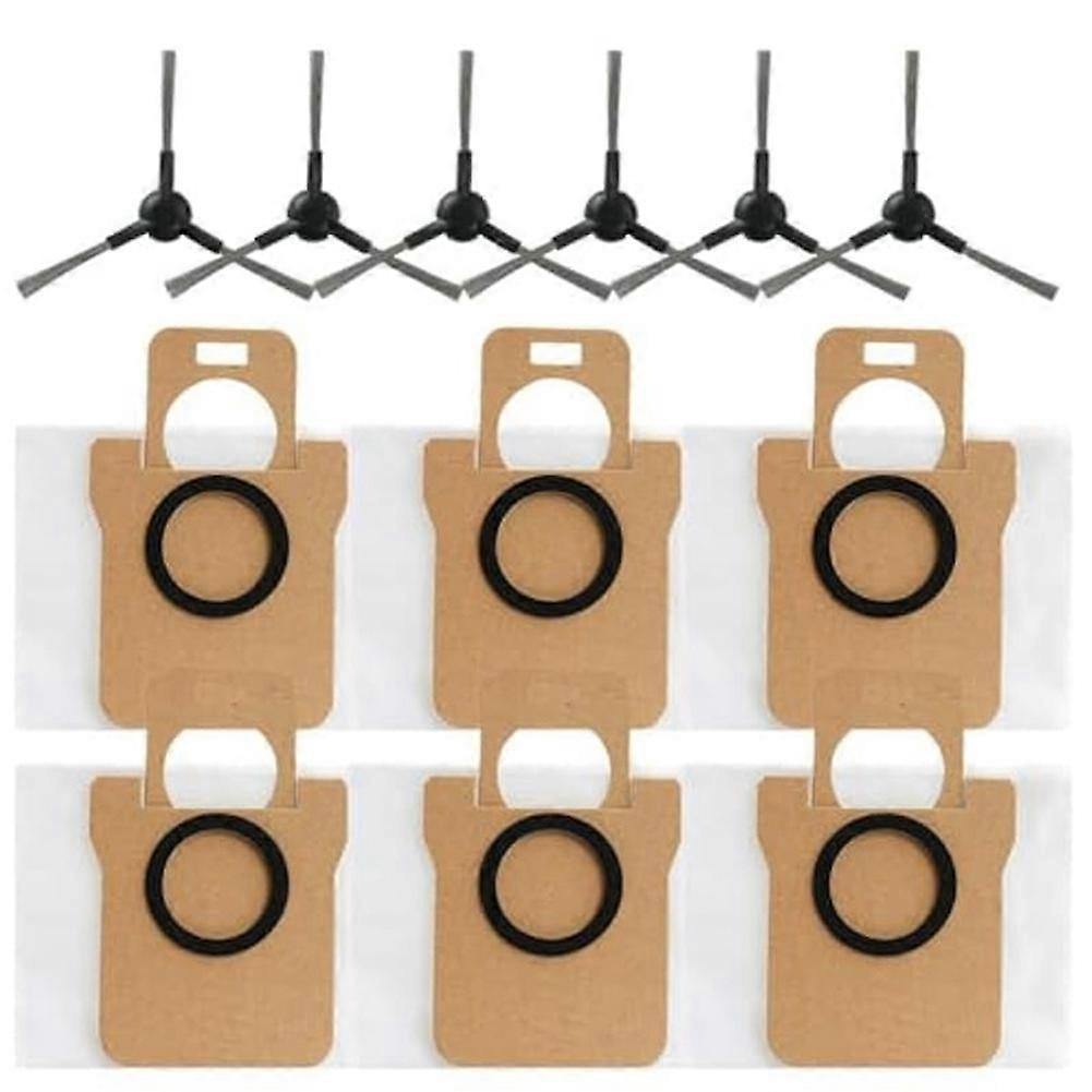 Ersatzteilset Für Den Jonr P20 Pro Staubsauger: Enthält 6 Staubbeutel Und 6 Seitenbürsten.