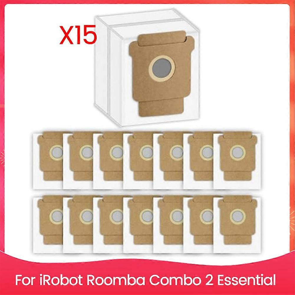 Packung Mit 15 Q0520 Staubbeuteln Für Den Irobot Roomba 2 Essential Saugroboter, Ersatzbeutel Mit Großem Fassungsvermögen