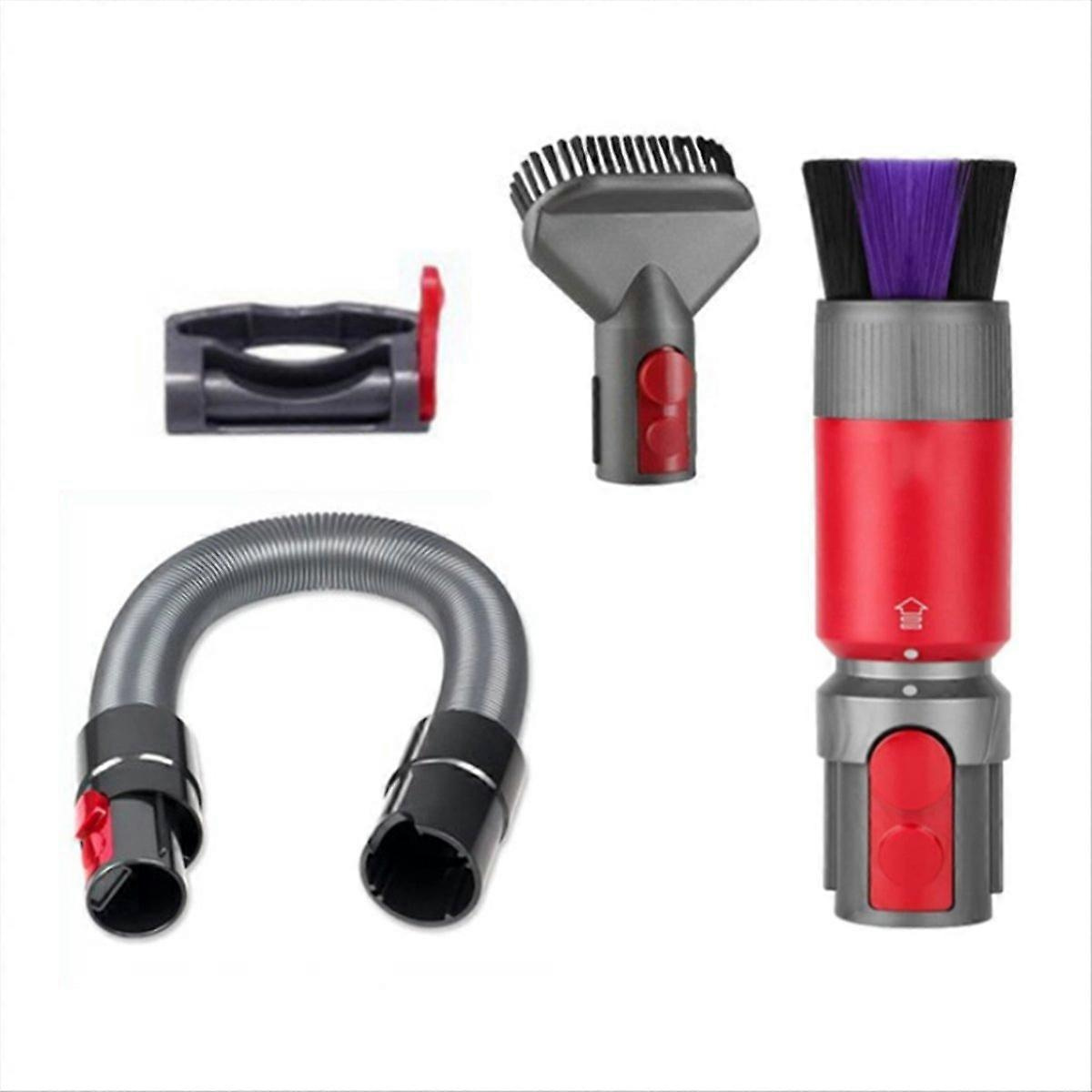 Set Mit 4 Rückstandsfreien Staubschläuchen Und Bürsten Für Staubsauger Der Modelljahre V7/v8/v10/v11/v15 – Flexibles Verlängerungszubehör