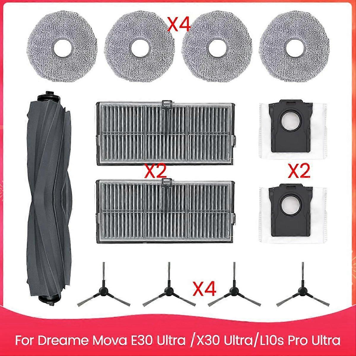 Ersatzteile Und Zubehör Kompatibel Mit Den Staubsaugern Dreame Mova E30 Ultra / X30 Ultra / L10s Pro Ultra