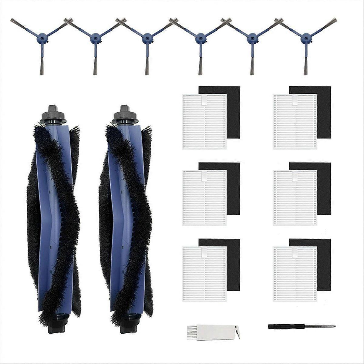 Zubehör Für Eufy G50/g50 Hybrid/l60/l50: 2 Hauptbürsten, 6 Seitenbürsten, Filter (mit Schwamm).