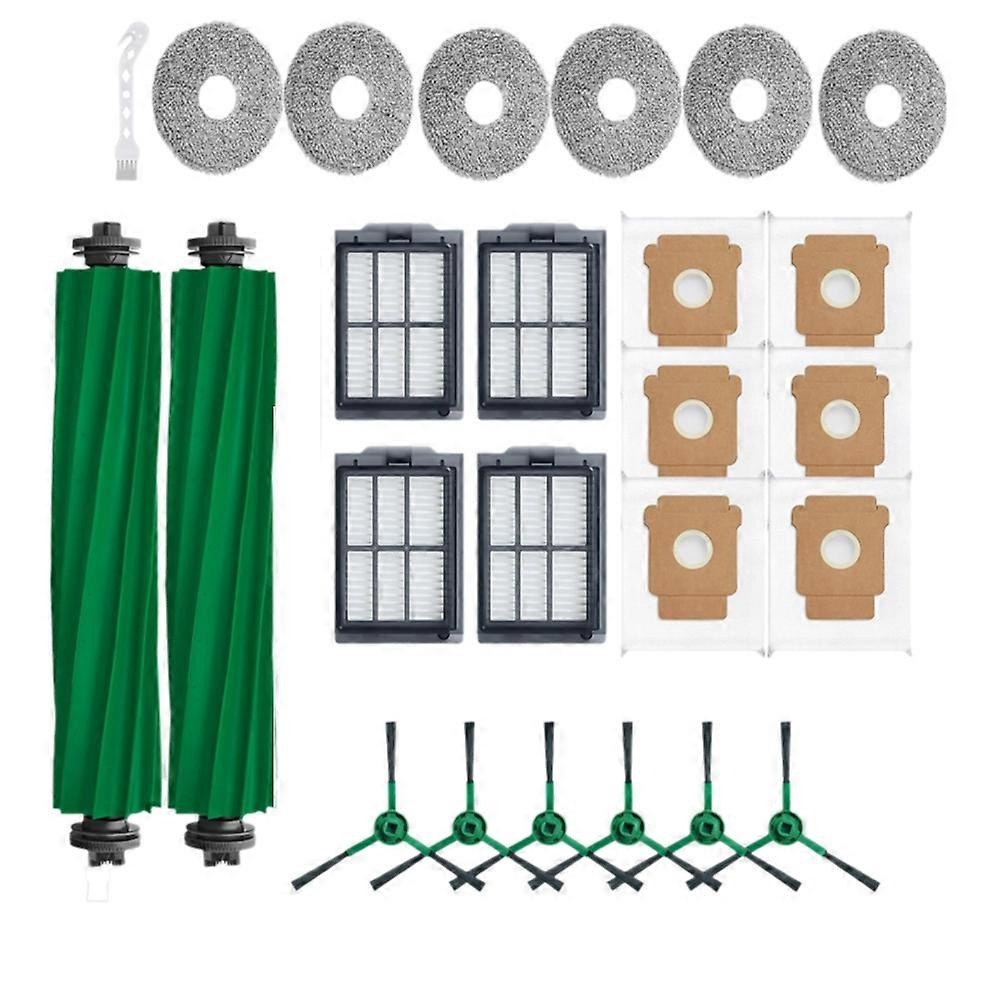 Für Irobot Roomba Plus 405 Combo / Plus 505 Combo Staubsauger: Rotierende Seitenbürste, Reinigungspad, Filter Und Staubbeutel
