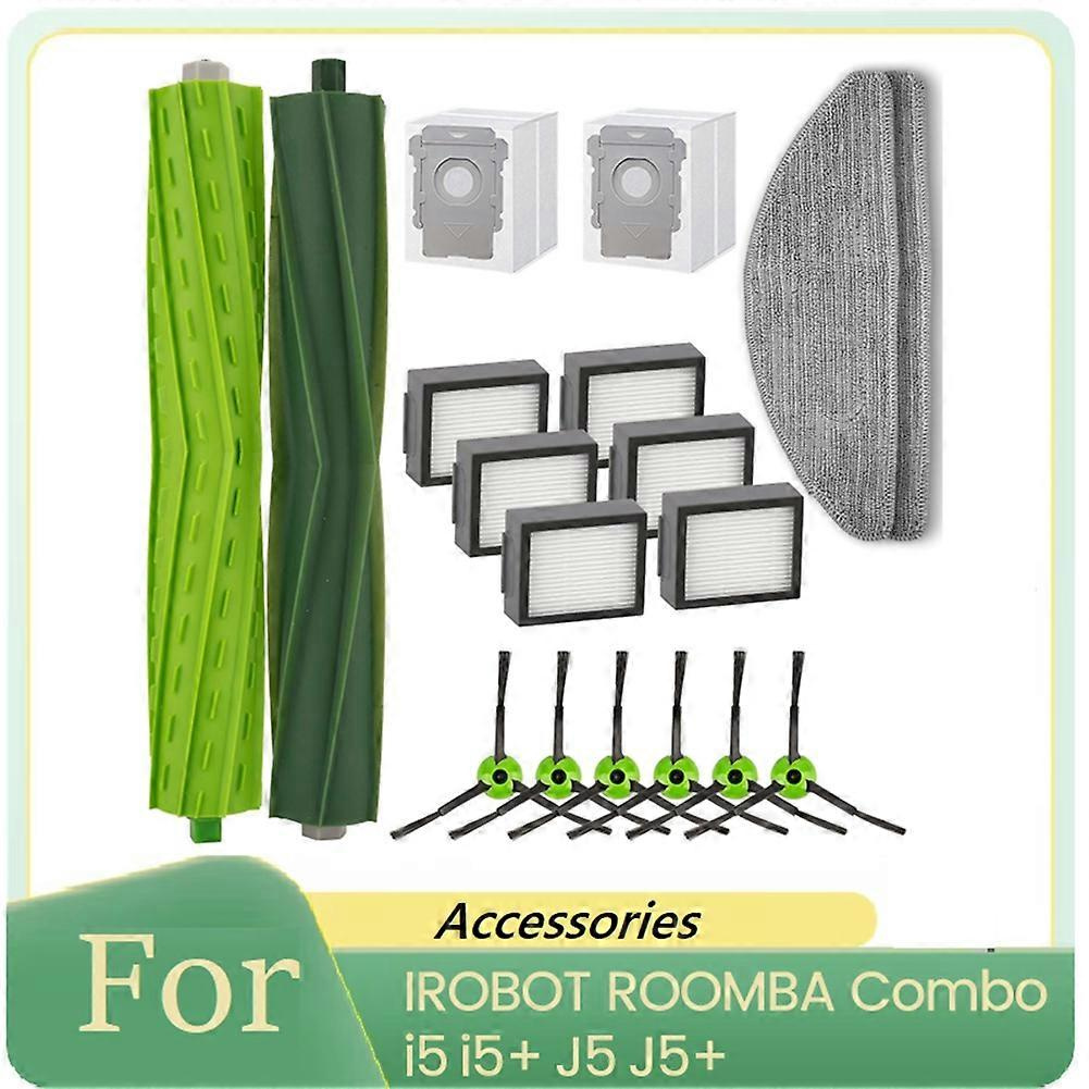 Ersatzteile Für Irobot Roomba Combo I5, I5+, J5, J5+ Staubsauger: Rotierende Seitenbürsten, Filter, Staubbeutel, Reinigungstücher.