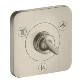 hansgrohe Fertigset Axor Citterio E UP-Ab- + Um-V 120x120mm, brush. ni.