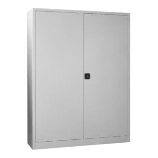 STIER Flügeltürenschrank, 1950x1500x400 mm, 4 Böden verzinkt, RAL 7035