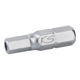 KS Tools 1/4" CLASSIC Bit Innensechskant, Bohrung, 25mm, 5/32