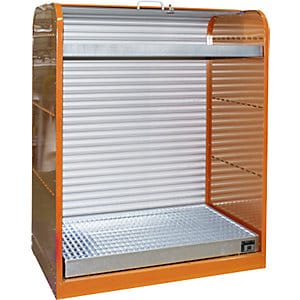 Bauer Südlohn Gefahrstoff-Rollladenschrank RSG-3, lackiert, Gelborange