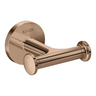 hansgrohe Handtuckhaken Axor doppelt, Wandmontage, polished red gold