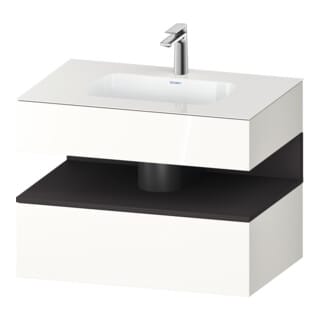 Duravit Einbauwaschtisch-Möbel-Set Qatego 80x55x60cm, gra m/we g, Kon-WTU, B