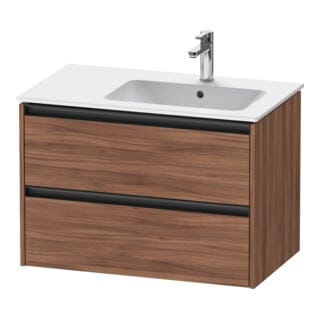 Duravit Waschtischunterschrank Ketho.2 81x48x54,9cm, f WT m Beck. re, Nussb Nat