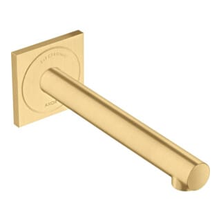 hansgrohe Elektronischer Waschtischmischer Axor Uno UP, Ausladung 221mm, brushed gold optic