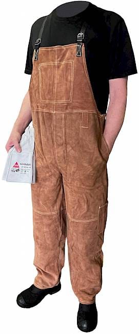 Hase Schweißer-Latzhose Bury Brown Größe XXL