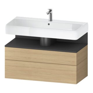 Duravit Waschtischunterschrank Qatego 99x47x59cm, gra m/E N, 1 Kast, 1 Ausz.
