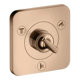 hansgrohe Fertigset Axor Citterio E UP-Ab- + Um-V 120x120mm, pol. r gol