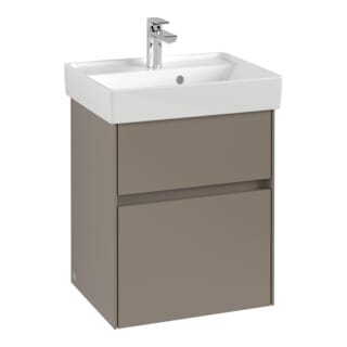 V&B Waschtischunterschrank Collaro 46x54,6x37,4cm, WT mittig, wine red