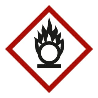 Gefahrstoffsymbol Flammeüber Kreis, Typ: 03026