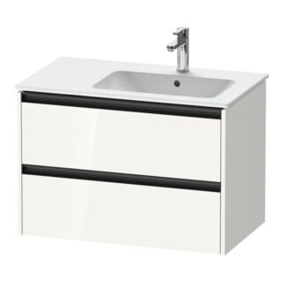 Duravit Waschtischunterschrank Ketho.2 81x48x54,9cm, f WT m Beck. re, we. hgl