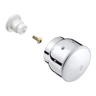 hansgrohe Griff für Mondial Warmwasserseite weiß/gold optik