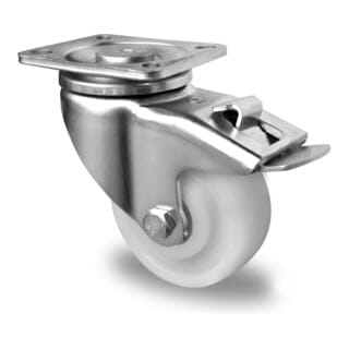 CASCOO Lenkrolle mit Totalfeststeller ø 80 mm Serie V0Z0 Doppelkugellager