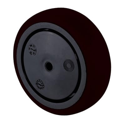 BS Rollen Gummirad 75mm schwarz Radkörper Kst schwarz., KL