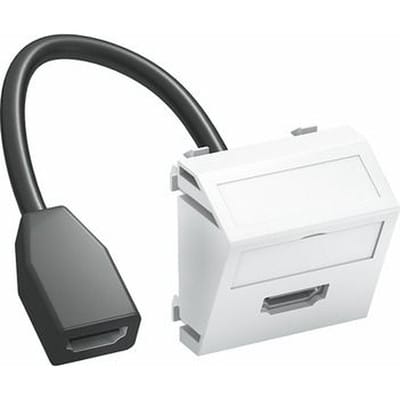 OBO Bettermann Vertr Multimediaträger HDMI 45x45mm rws MTS-HD F RW1