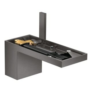 hansgrohe Waschtisch-Einhebelmischer 70 Axor MyEdition A 151mm, m Pus-Op-Abl, o Pl, b bla vc