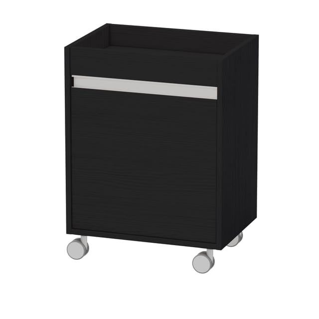 Duravit Rollcontainer Ketho 50x36x67cm, Tür links, Eiche schwarz