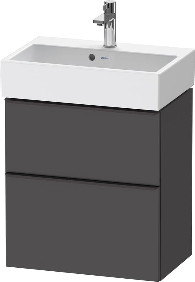 Duravit Waschtischunterschrank D-Neo Compact 58,4x37,2xcm, 1 Kast, 1 A, sw/Grap ma