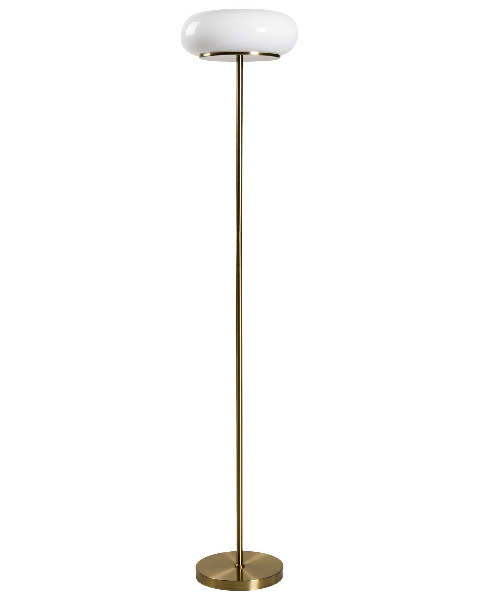 Led Stehlampe Nith Mit Dimmer Glas Weiß