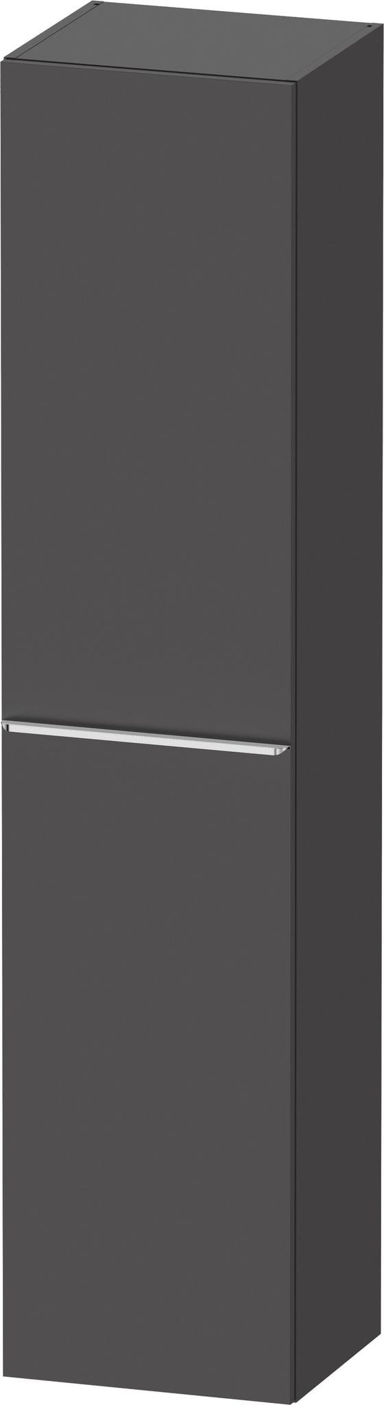 Duravit Hochschrank D-Neo 40x36cm, 1 Tür, 5 Bö, An li, chr/Grap ma