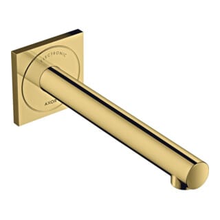hansgrohe Elektronischer Waschtischmischer Axor Uno UP, Ausladung 221mm, polished gold optic
