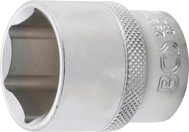 BGS Steckschlüssel-Einsatz Sechskant Antrieb Innenvierkant 12,5 mm (1/2") SW 27 mm