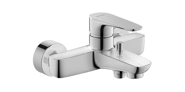 Duravit Wannen-Einhebelmischer B.1 AP, Wandmontage, chrom