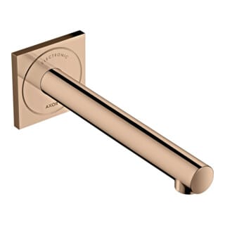 hansgrohe Elektronischer Waschtischmischer Axor Uno UP, Ausladung 221mm, polished red gold