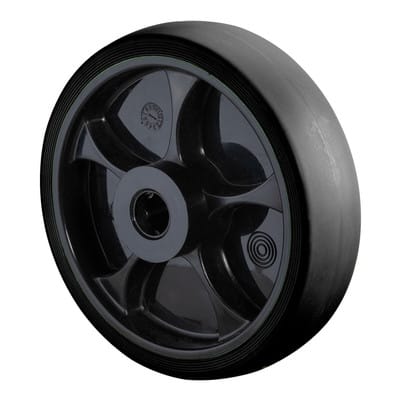 BS Rollen thermopl. Gummirad 80mm schwarz, Kunstst., RL