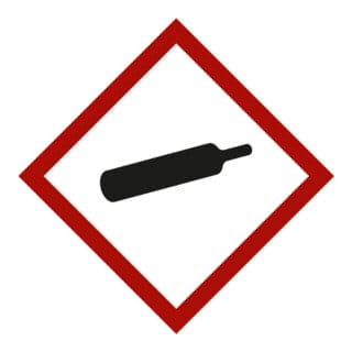 Gefahrstoffsymbol Gasflasche, Typ: 03021