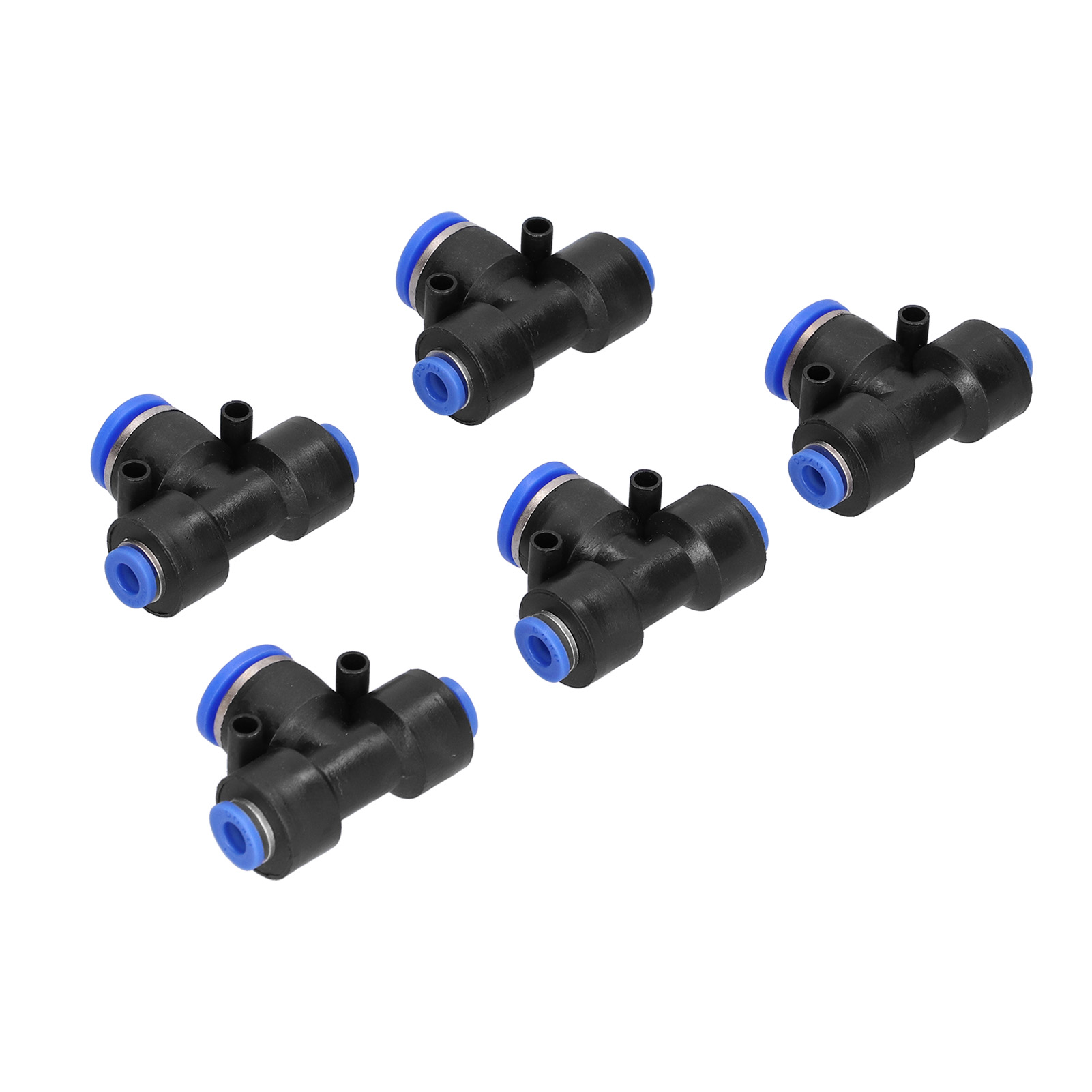 10 Raccords Pneumatiques En Plastique Pour Tuyau D'Air, Tube En T À Connexion Rapide, Raccord En T Peg6-12-6