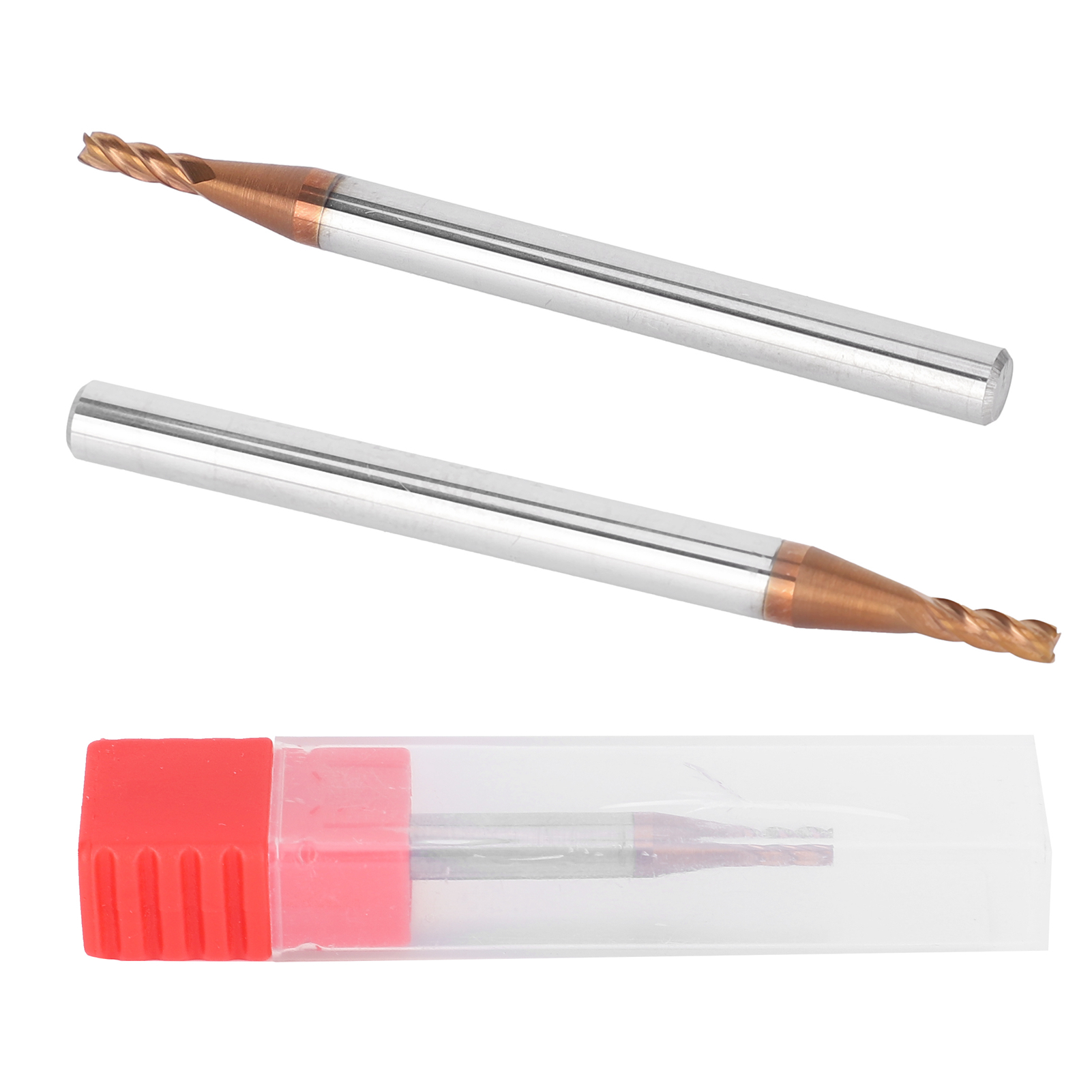 Lot De 3 Fraises Cnc En Carbure Pour La Coupe De L'Acier Au Tungstène, Fournitures Pour Le Travail Des Métaux, 2 X 50 X 4t