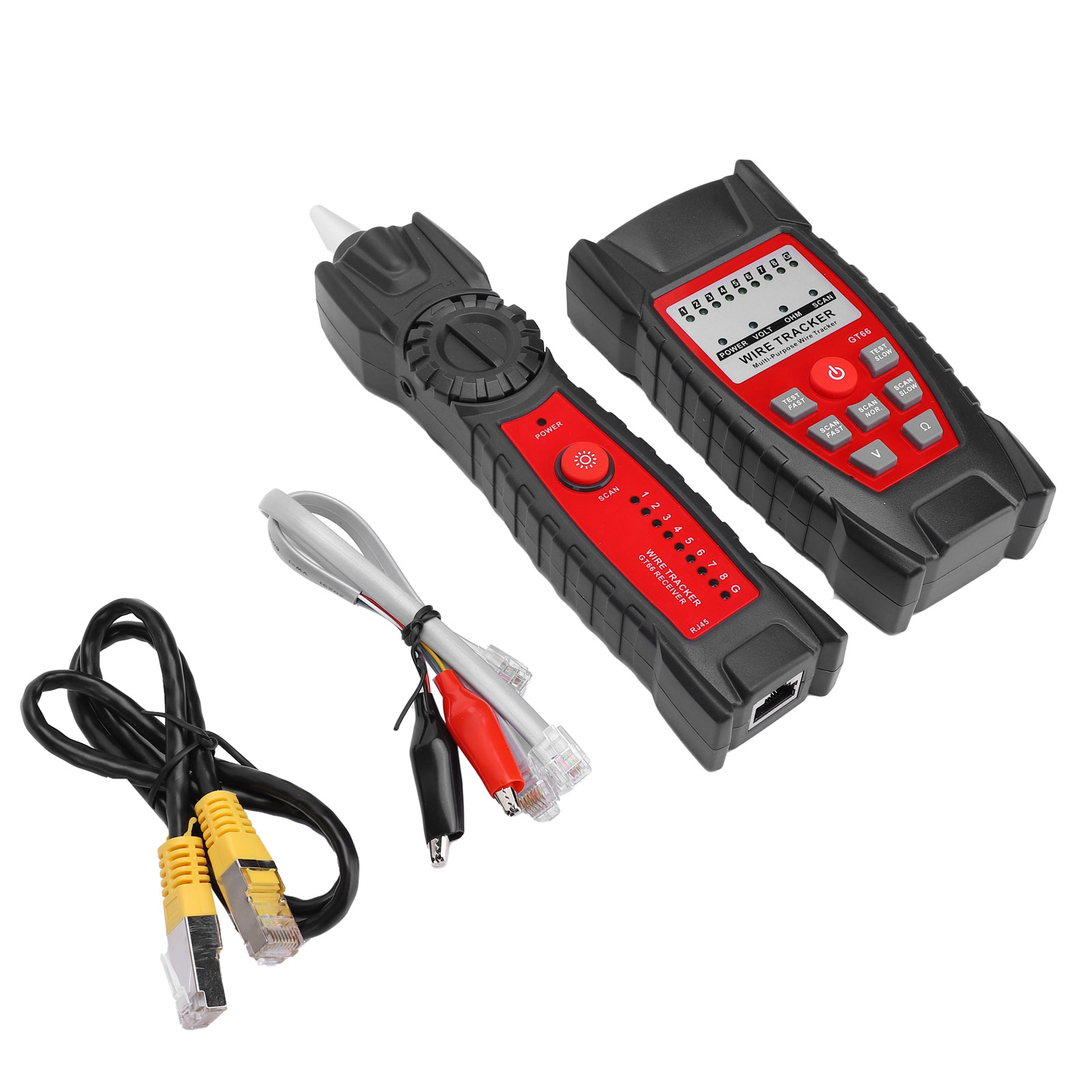 Testeur De Câbles Multifonctionnel Gt66 Rj11/rj45, Détecteur De Lignes, Équipement De Détection
