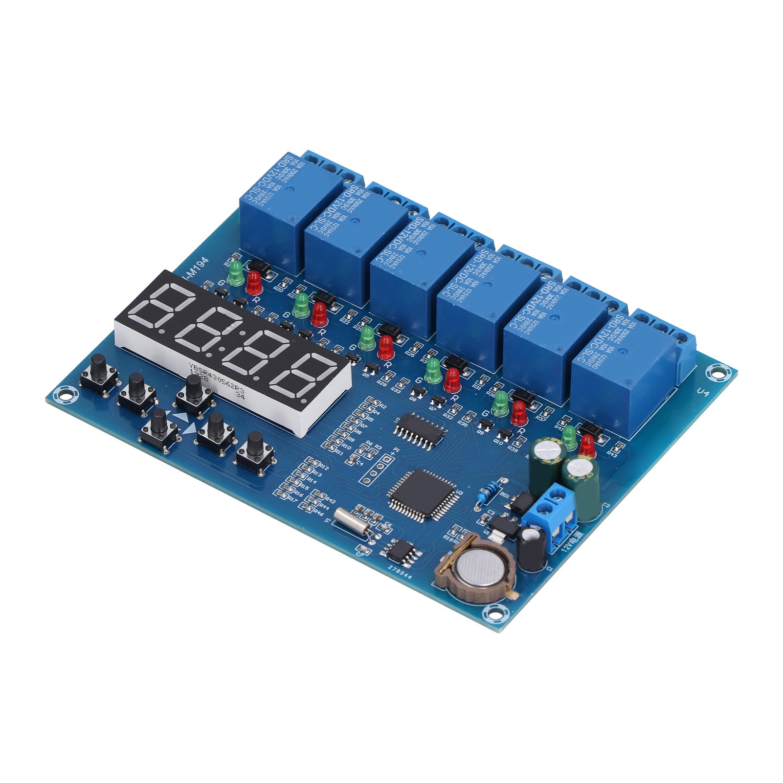 Relais Temporisé 5 Canaux, Module Multicanal Robuste Pour Applications Industrielles, 12 V Ca/cc