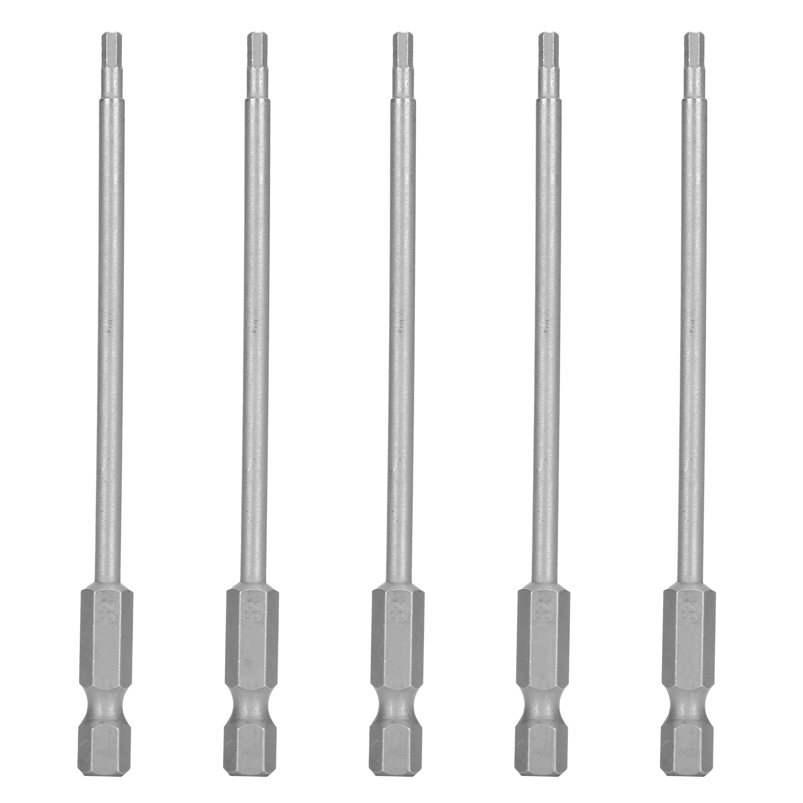 Lot De 10 Embouts De Tournevis Magnétiques De 2,5 Mm En Acier Allié, Tige Hexagonale De 6,35 Mm (1/4 Pouce).