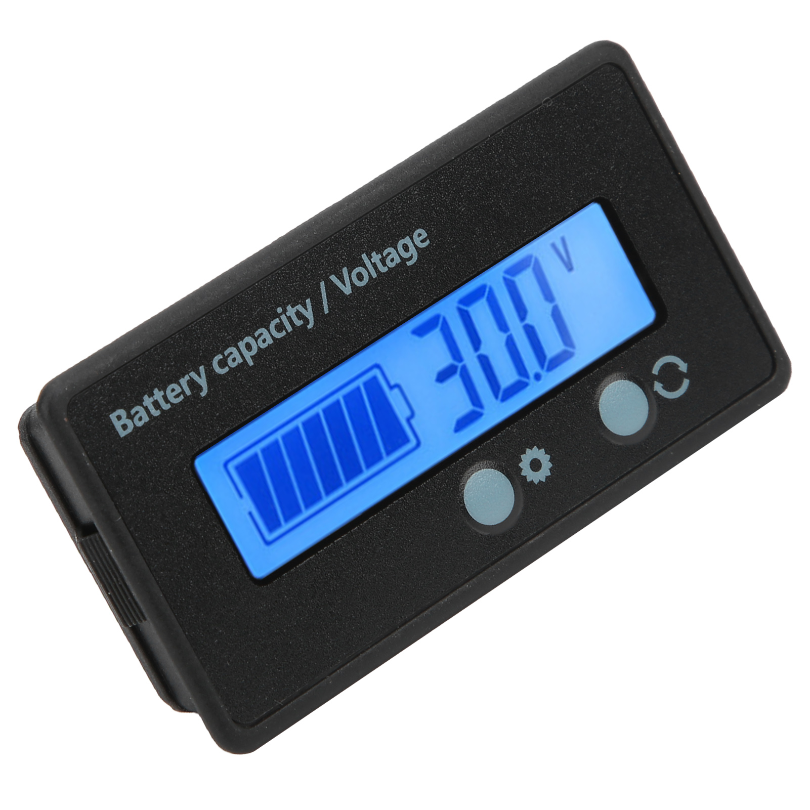 Voltmètre Testeur De Tension Avec Écran Lcd Dc 10-100 V, Indicateur De Niveau De Batterie Et Rétroéclairage Bleu