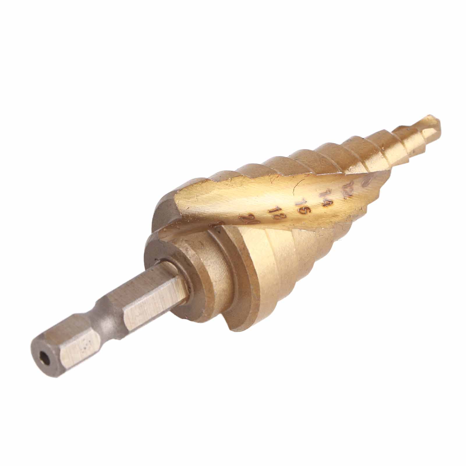 Stufenbohrer Aus Hss-stahl Mit Sechskantgriff Zum Bohren Von Holz (4 Mm Bis 22 Mm)