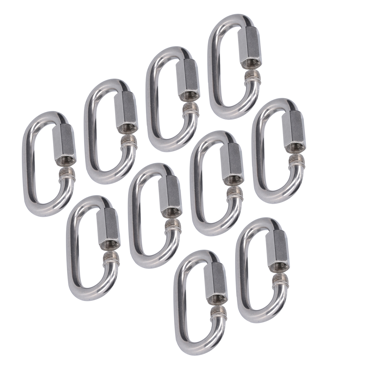 Lot De 10 Connecteurs À Maillons Rapides, Robustes Et Durables, Faciles À Installer Et De Petite Taille (m4).