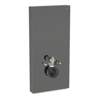Geberit Wand-WC-Modul Monolith BH 101cm, Fr. Gl. la., S. Alu SW-chrom