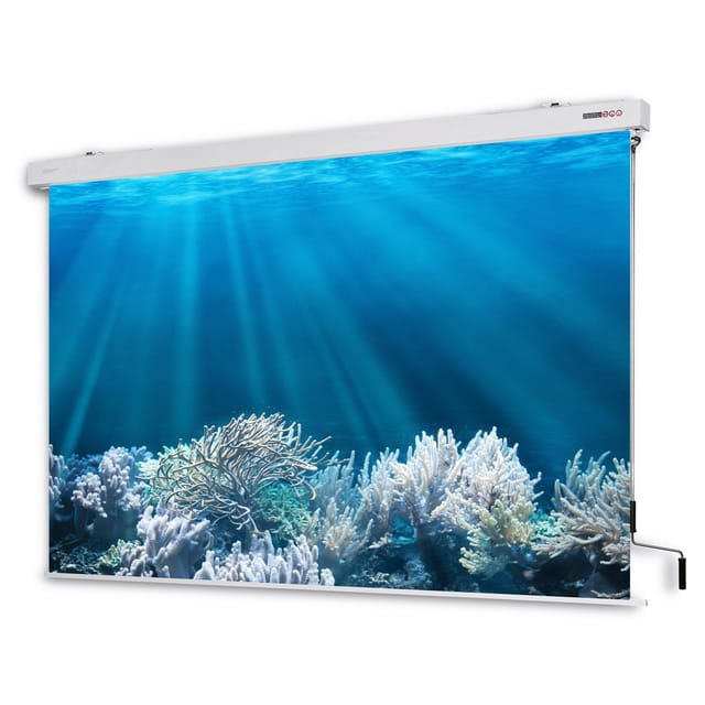 Magnetoplan Kurbel-Leinwand, 1800 x 1800 mm