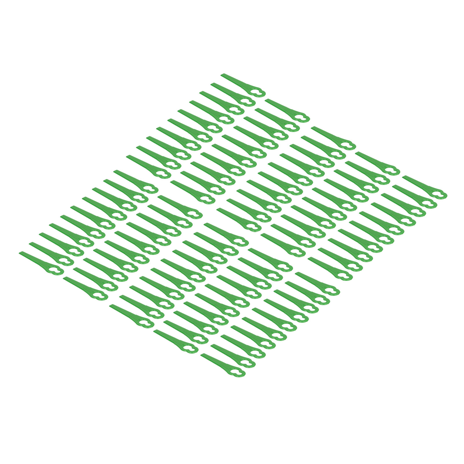 100 Lames De Coupe En Plastique Pour Tondeuse À Gazon, Accessoires De Jardinage Et D'Élagage (vert)