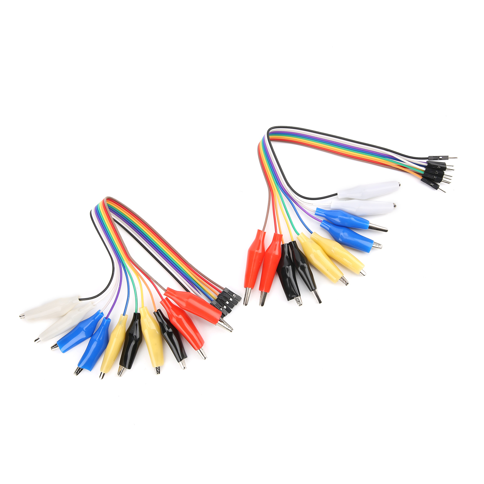 Câble De Test De 20 Cm Avec Pince Crocodile Et Connecteur Mâle/femelle 20 Broches Pour Plaque D'Essai